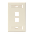 Leviton Number of Gangs: 1 High-Impact Plastic, Light Almond 42080-2TS